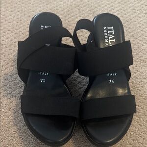 Italian Shoemakers Black Mules